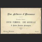 Pochette d’emballage des huit cartes postales de la série « Une Affaire d’honneur » (1re partie) – Coll. part.